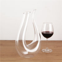 1500ml U-shaped Glass Bottle Decanter Whisky Decanter Dispenser Crystal Glass Decanter Bottleglass Bottles for Liquor Wine