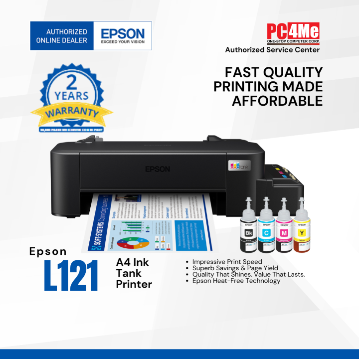 Epson Ecotank L121 A4 Ink Tank Printer Lazada Ph 4031