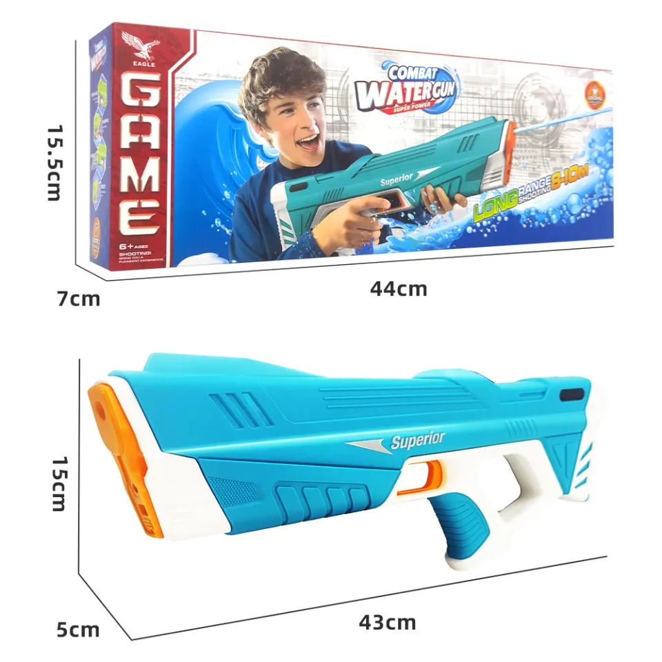 Hot Burst Electric Water Gun Kids Outdoor Summer Auto Water Sucking Strong  Power