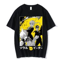 ญี่ปุ่น Anime Soul Eater Evans Maka Albarn ตายเด็ก T เสื้อพิมพ์เสื้อยืดฤดูร้อนผ้าฝ้ายแขนสั้นเสื้อยืดชายเสื้อ