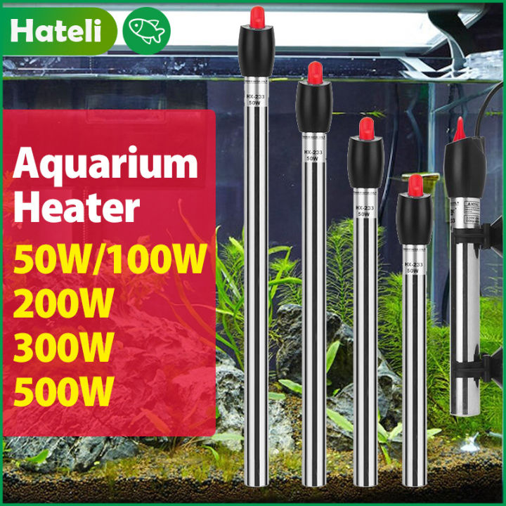 HATELI Aquarium Heater Submersible Stainless Steel Adjustable Automatic