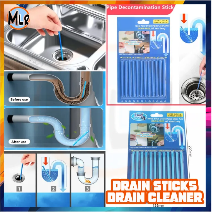 Drain Sticks Drain Cleaner Pipe Deodorizer Drain Cleaning Sanitation