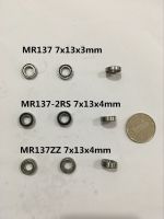 10pcs MR137ZZ L-1370ZZ MR137-2RS 7x13x4mm MR137 Miniature Model Bearing Metal Rubber Ball Bearing Open Bearing Mini Bearing Furniture Protectors Repla