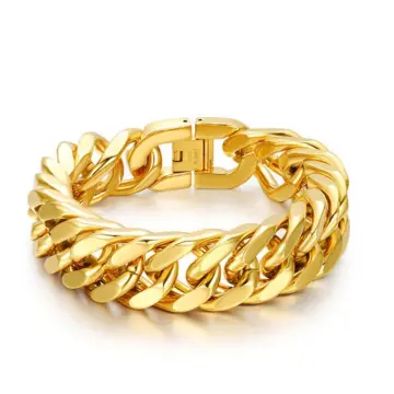 Mens 24 carat hot sale gold bracelet