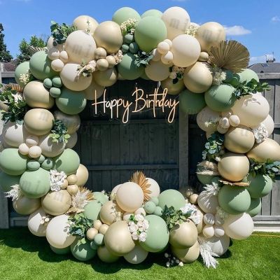 【CC】 Garland Arch Matte Boho Wedding Metal Gold Kids Birthday Balloons Baby Shower Decoration