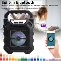 ลำโพง Bluetooth ไร้สาย ซับวูฟเฟอร์ ลำโพง Bluetooth พกพา ไฟ LED สีสันสดใส ลำโพงบลูทู ธ Bluetooth Speaker ลำโพงบลูทูธ ลำโพงบรูทูธ