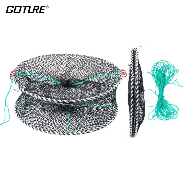 Shrimp Net Fishing Cage Baits Minnow Lure Crawfish Portable Crab  Collapsible Folding 