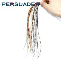 ชักชวน10แพ็คขน Whiting Rooster Saddle 6-9 ยาวผสม NAT สีแห้งลอยผูกขนปลาเทราท์บินวัสดุผูก