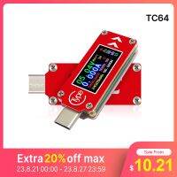 【LZ】◄❅☇  RD TC64 Tipo-C cor LCD USB Voltímetro amperímetro tensão atual medidor multímetro bateria PD carga banco de potência USB Tester