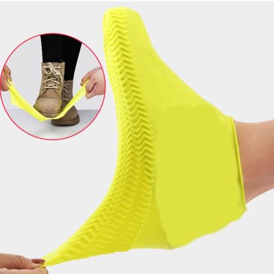 6 color Vintage Rubber Boot Reusable Waterproof Rain Shoes Cover Non-Slip Silicone Overshoes Boot Cover Unisex Shoes Accessories Shoes Accessories