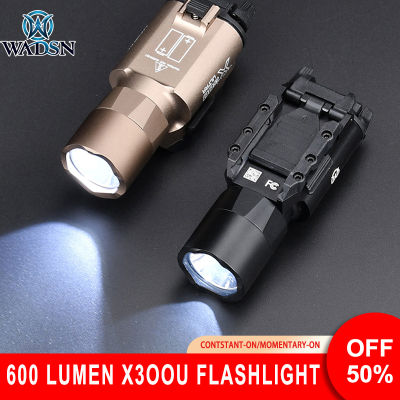 WADSN 600 Lumens X300U X300 Tactical Flashlight White LED Weapon light surefir Scout Light For Hunting