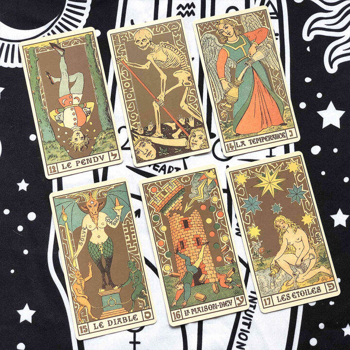 สัญลักษณ์ไพ่ทาโรต์ของ-symbolic-tarot-of-การ์ดพร้อมคู่มือกระดาษ-ขนาดใหญ่มาตรฐาน12x7ซม-78แผ่นไพ่ทาโรต์และ-guidebook-เวอร์ชั่นภาษาอังกฤษ-ไพ่ยิปซี-ไพ่ออราเคิล-ไพ่ทาโรต์-ไพ่ยิบซี-tarot-oracle-card