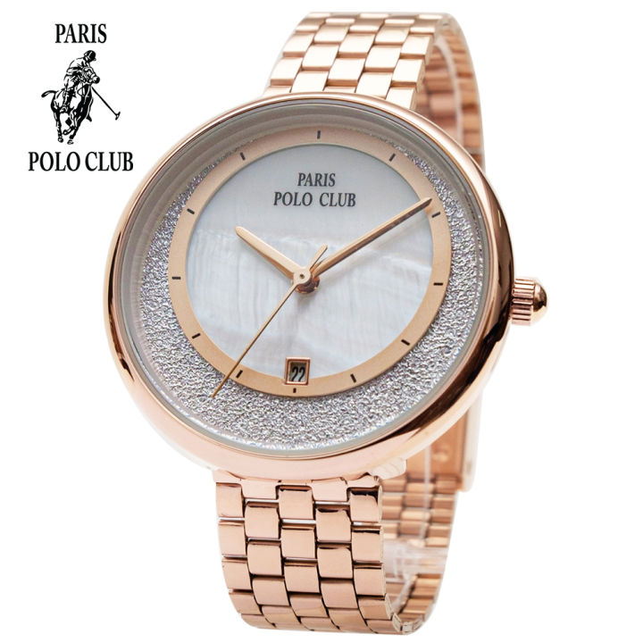 นาฬิกา-paris-polo-club-ผู้หญิง-3pp-2201899l-ของแท้มีกล่องใบรับประกัน-1-ปี