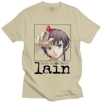 Male Serial Experiments Lain T Shirt Short-Sleeve Cotton Tshirt Classic T-Shirt Leisure Manga Anime Iwakura Tee Tops Clothing