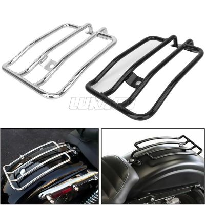 รถจักรยานยนต์โครเมี่ยมสีดำ Achter Bagage Rack Bagededager Solo ที่นั่งบนไม้กระดาน Voor Harley Xl Sportster 2004-2019 XL1200 883