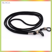 RUASA สายไนล่อนสีดำ12x ที่วางแว่นตาแว่นกันแดดแว่นตาแว่นตาสายคล้องคอ