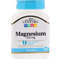 21st Century, Magnesium, 250 mg, 110 Tablets