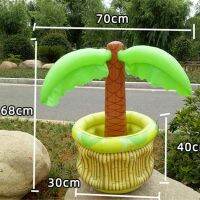 Inflatable Coconut Tree ถังน้ำแข็ง Bird Shark ของเล่นเป่าลมชายหาดสระว่ายน้ำปาร์ตี้แพ็คเครื่องดื่มของเล่นเด็ก