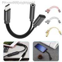 2 In1 USB-C TypeC To 3.5mm Aux Audio Charging Cable Adapter Y Headphone Splitter For Xiaomi For Huawei Type-C Convertor