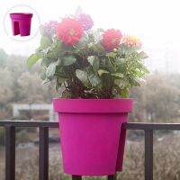 [NEW EXPRESS] Creative Horseback Balcony Flower Pot Garden Succulent Plant Thick Plastic Planting Basin Personality Fence Decorations