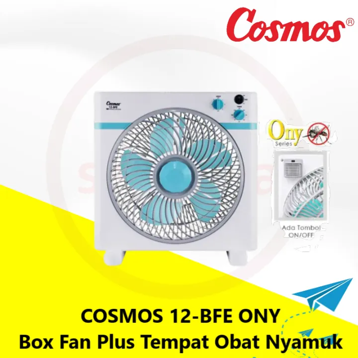 Cosmos Bfe Ony Kipas Angin Box Fan Inch Dengan Tempat Obat Nyamuk Lazada Indonesia