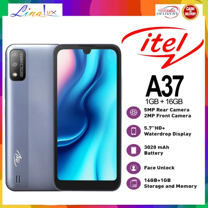 ITEL A37 Smart Phone, 100 Days Official Replacement | Lazada PH