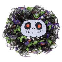 Ghost Door Wreath 40cm Decorative Spooky Doll Sign for Halloween Party Outdoor Indoor Halloween Decorations for Porch Front Door Window Tree respectable