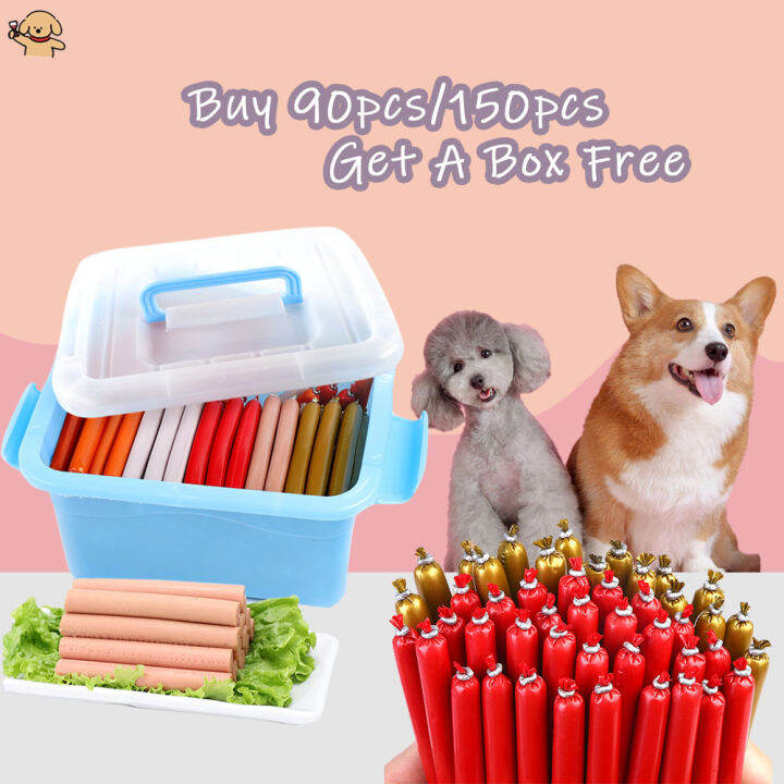 150Pcs Pet Sausage Cat Dog Sausage Pet Snack Cat Dog Training Sausage