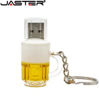 JASTER Wholesale Special Beer Mug Model Usb Flash Drive Beer Glass 4GB 8GB 16GB 32GB Memory Stick Pen Drive USB 2.0 Thumb Drive