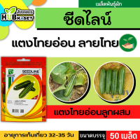 ซีดไลน์ ?? แตงไทยอ่อนลูกผสม ลายไทย ขนาดบรรจุประมาณ 50 เมล็ด อายุเก็บเกี่ยว 32-35 วัน