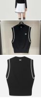 PXG1 Early Spring Golf Clothes Womens Vest Elastic Slim Sports Leisure Lapel Sleeveless Knitted Vest FootJoy Callawayˉ PEARLY GATES DESCENTE PXGˉ Scotty CameronˉTH