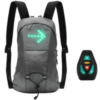 Wireless LED Signal Light Direction Indicator USB Rechargeable LED Turn Signal   Backpack Attached Light