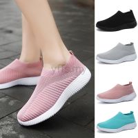 COD ✉☽ The Outline Shop27dgsd6gfd （35-43）Big Size Women Flying Woven Casual Sports Shoes Elastic Breathable Running Shoes