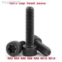 ❧  2/10PCS Black Grade 12.9 Steel  Socket Torx cap Head Screws M3 M4 M5 M6 M8 M10 M12 Six Lobe Security Head Screw