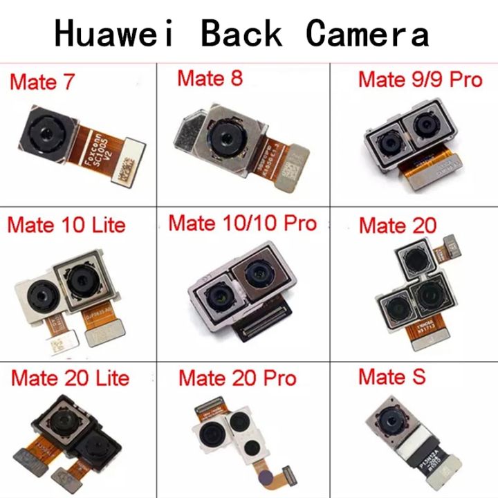 กล้องหลักมองหลังกล้องหลังแบบออริจินอลใหม่เฟล็กซ์โมดูลกล้องขนาดใหญ่เหมาะสำหรับ Huawei Mate 7 8 9 10 20 Pro Mate 10 20 Lite