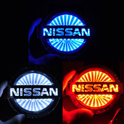 Auto Rear Front Led Emblem for Nissan Sentra Sylphy Qashqai Teana XTrail Juke Almera Versa Car Sticker Light Badge Accessories