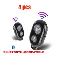 4pcs Bluetooth-compatible Adapter Wireless Remote Shutter Release Remote For Mobile Phone Control Photo Camera Selfie Accessory