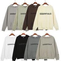 พร้อมส่ง เสื้อกันหนาว มีฮู้ด ลาย FEAR OF GOD Double Line ESSENTIALS ขนาด 360 กรัม สไตล์สตรีท