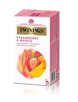 Twinings Strawberry &amp; Mango tea ชาทไวนิงส์ สตรอเบอร์รี่ แอนด์ แมงโก้