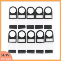 ? SUW 10pcs ปุ่มกดสวิทช์แผงฉลากกรอบติดตั้งขนาด22mm