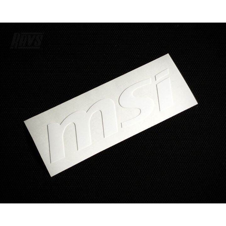 MSI logo sticker / cutout vinyl sticker durable Lazada PH