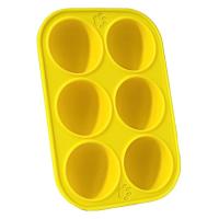 Dog Treat Tray Mold Silicone Puppy Mold Dog Frozen Treat Tray Fillable Dog Treat Ball 6-Cavity Dog Treat Molds Dishwasher Safe Reusable Non-Stick Silicone Molds clean