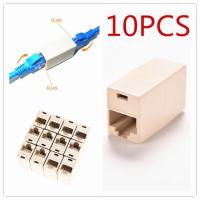 10pcs RJ45 CAT5 Coupler Plug Network LAN Cable Extender Joiner Connector Adapter (Intl)