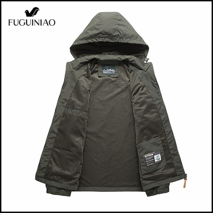 fuguiniao-คลุมด้วยผ้า-windproof-ภูเขากลางแจ้งตั้งแคมป์แจ็คเก็ตแฟชั่นปีนหน้าผาระบายอากาศ