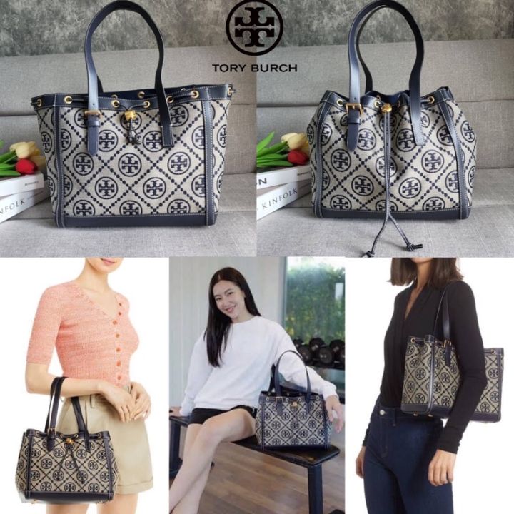 Mini n/s t monogram jacquard bag - Tory Burch - Women