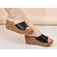 Tiptop THW6019- Ready Stock Women Wedges heels Shoes Sandal Wedges Platform Wedges heels Women.