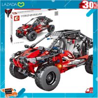 .ของเล่นเสริมทักษะ เกมฝึกสมอง. เรโก้รถ SY701404 รถ เขา 4WD. สีแดง จำนวน402ชิ้น .สีสันสวยงามสดใส ของเล่น ถูก.