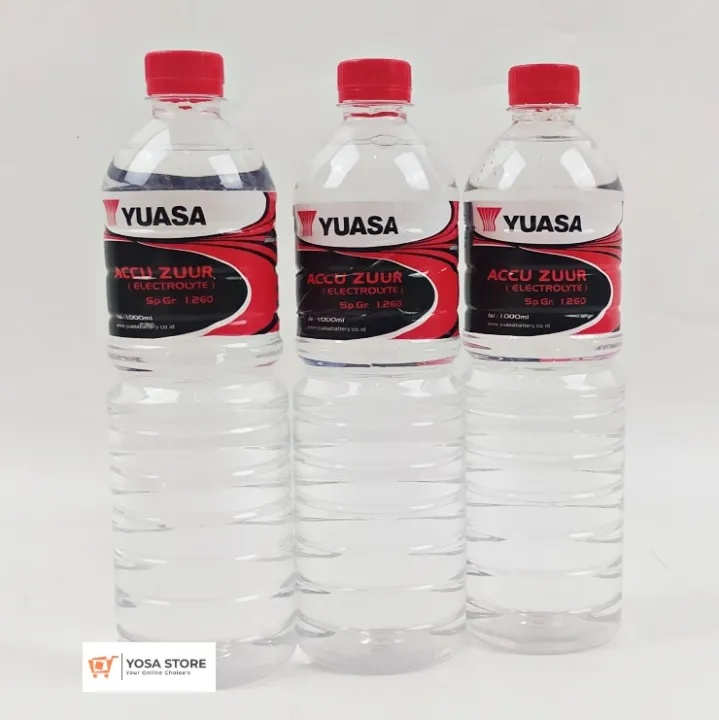 Yuasa Air Aki Zuur 1000ml 3 Botol P Jawa Lazada Indonesia 9517