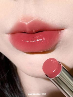 3ce Silver Tube Lipstick lip glaze orange overload Water Light Mirror smokyred lipstick to show white sweetner