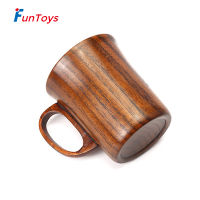 FunToys แก้วเครื่องดื่มใหม่ๆไม้สำหรับให้เป็นของขวัญจากเพื่อนบ้านเพื่อนครอบครัวเครื่องดื่มที่ใช้งานได้จริงแก้วแบบมีหูจับ